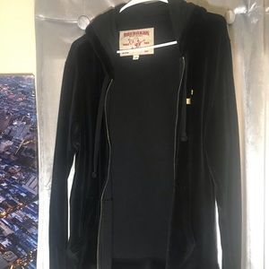 True Religion Velvet Black Hoodie *MENS*